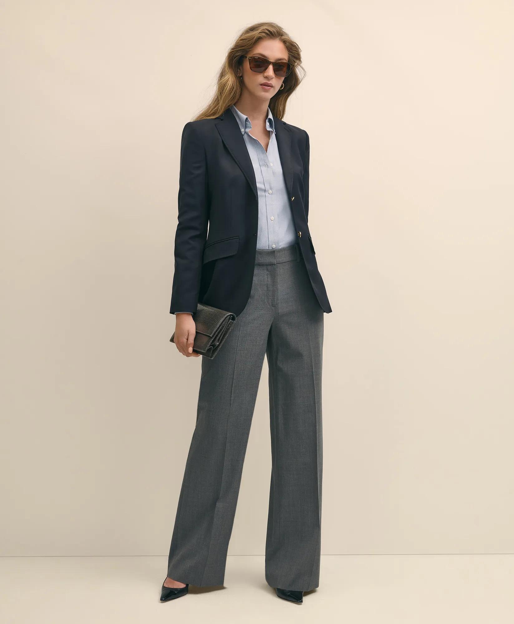 Wool Two-Button Blazer