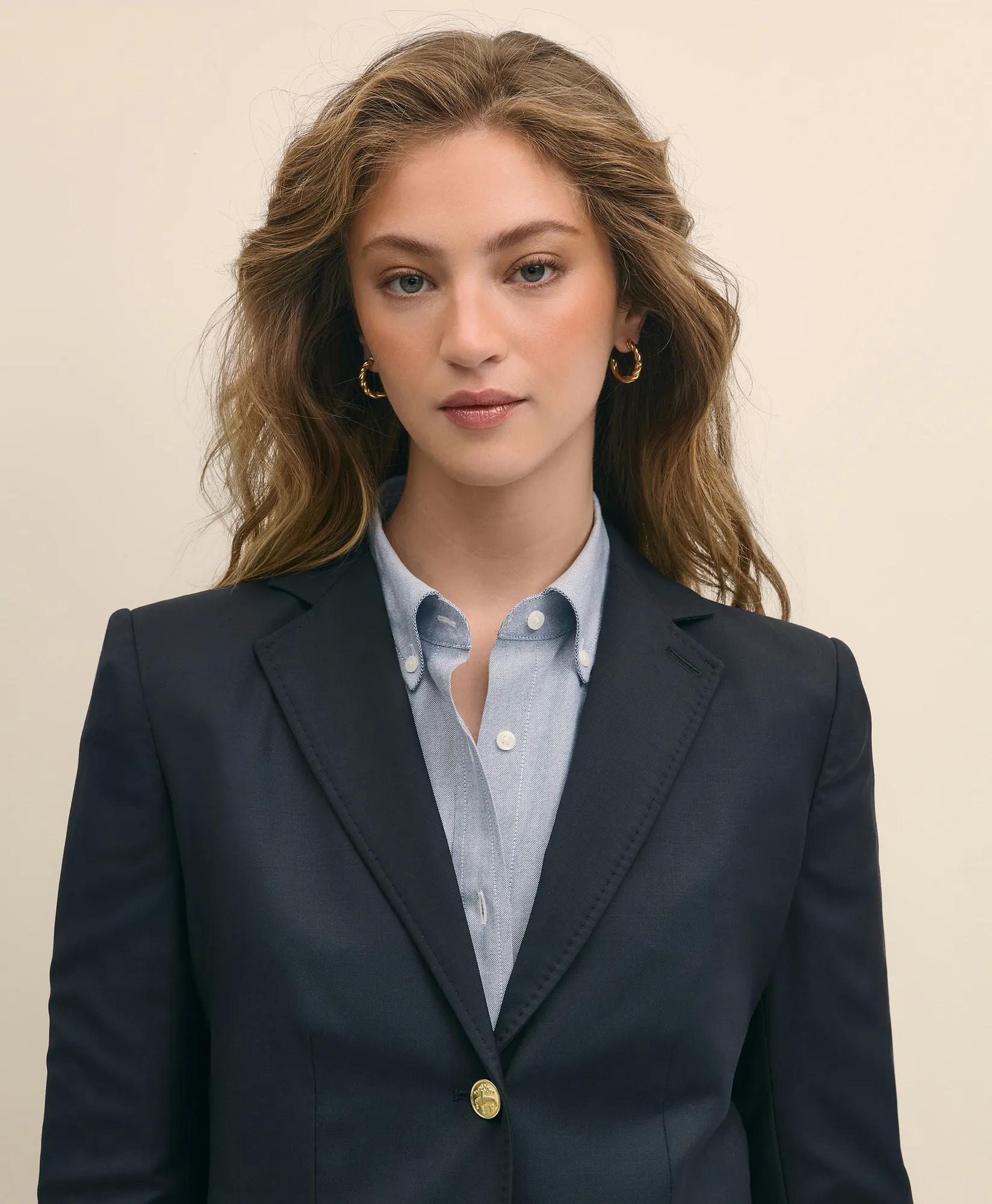 Wool Two-Button Blazer