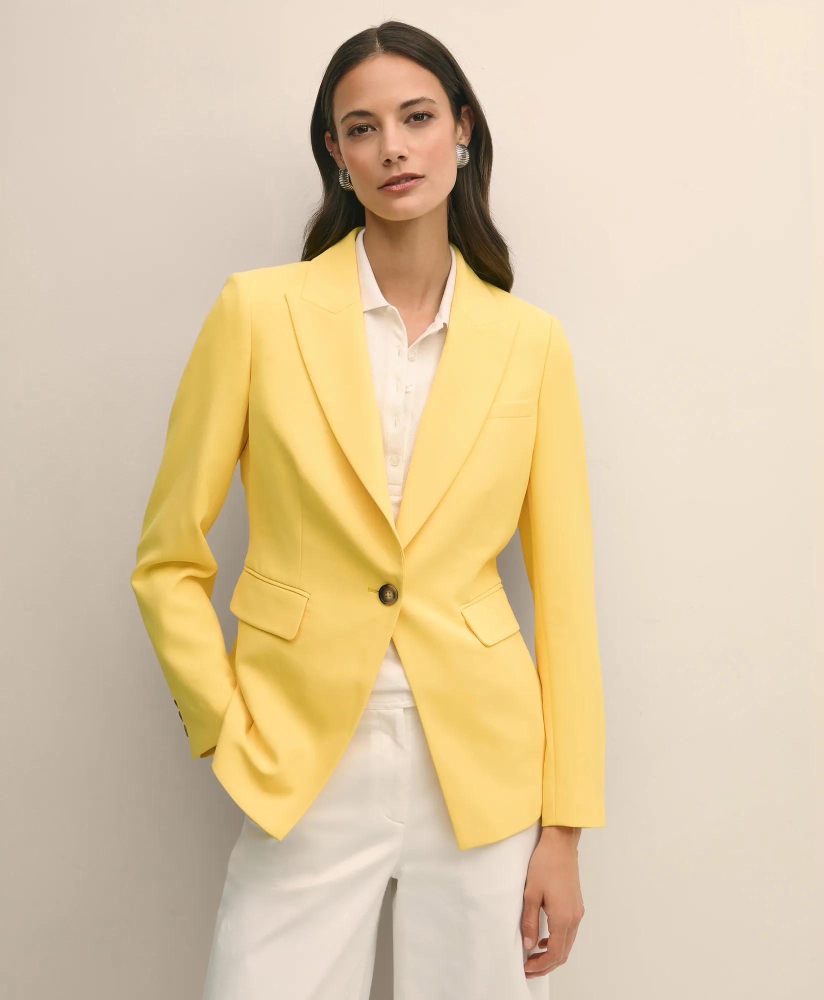 Fine Twill Peak Lapel Jacket