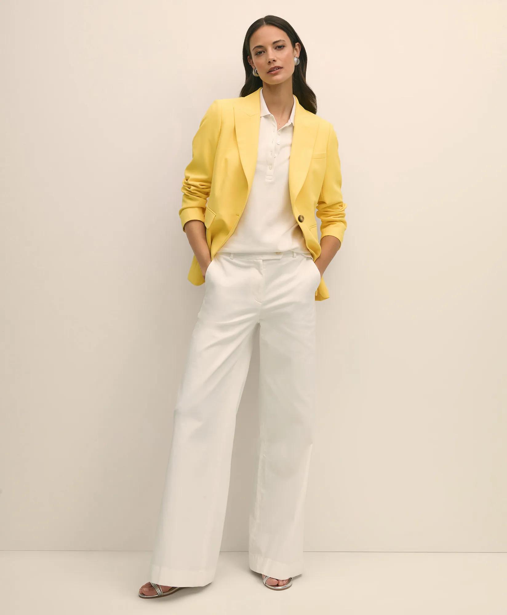 Fine Twill Peak Lapel Jacket