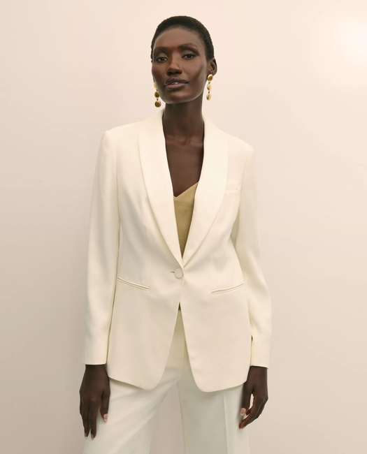 Crepe Shawl-Collar Dinner Jacket