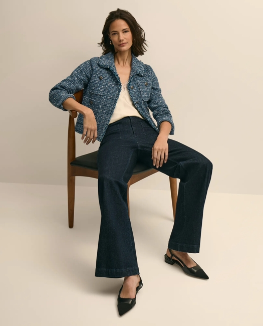 Cotton Blend Tweed Jacket