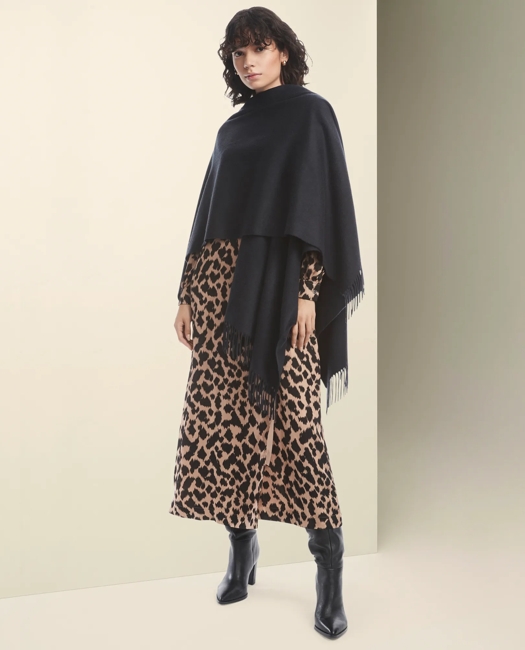Cashmere Ruana - Black