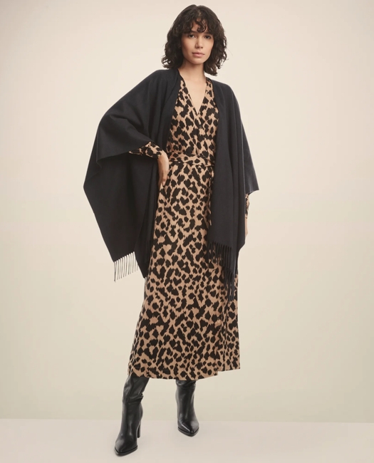 Cashmere Ruana - Black