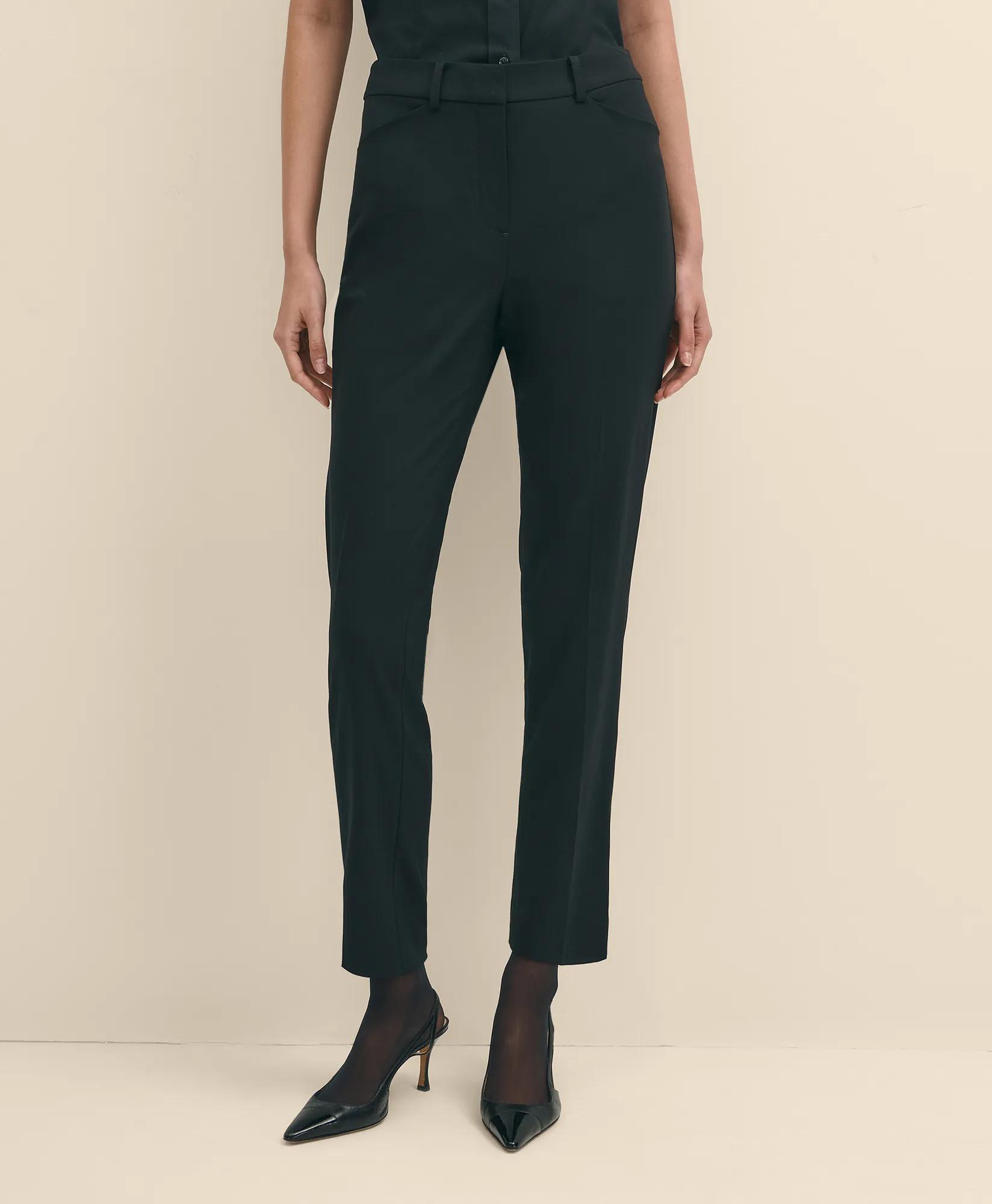 The Essential Stretch Wool Slim Crop Pants