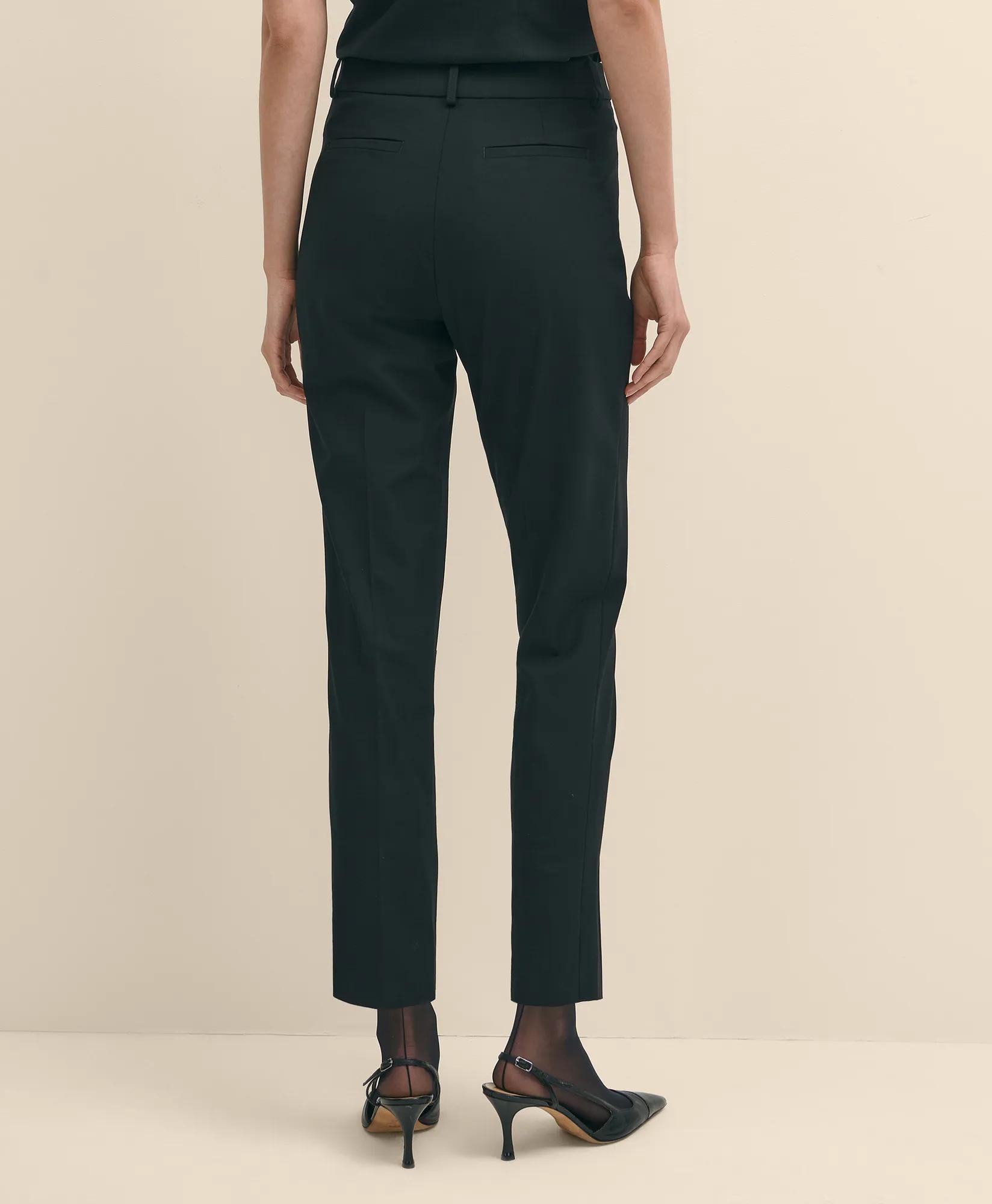 The Essential Stretch Wool Slim Crop Pants