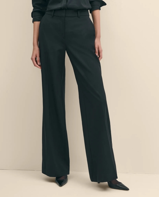 The Essentials Wide-Leg Trousers in Wool Blend