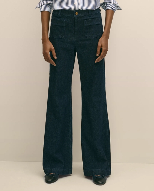 Patch Pocket Bootcut Jeans