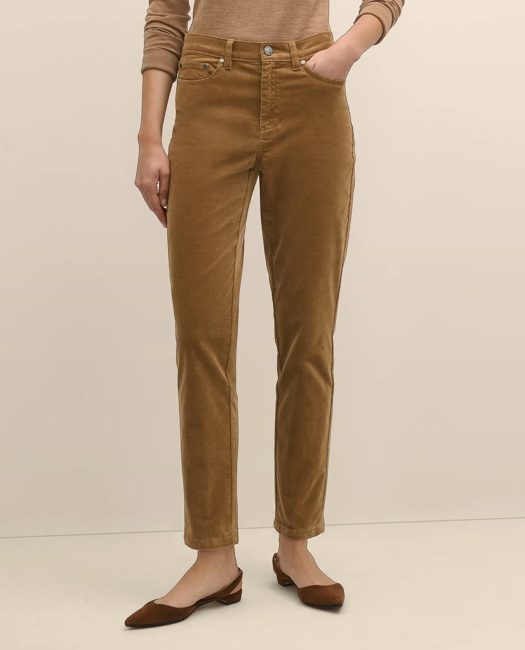 Five-Pocket Corduroy Pants - Camel