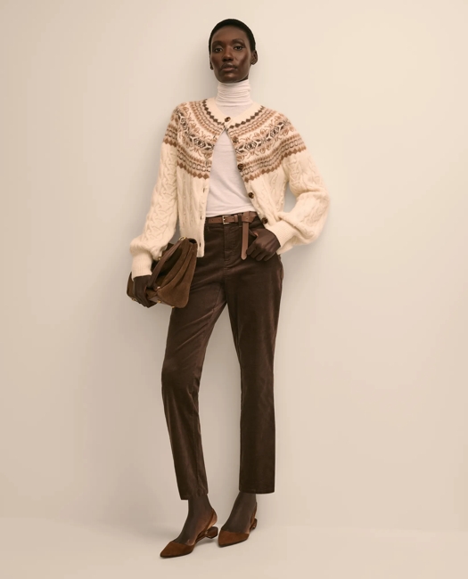Five-Pocket Corduroy Pants - Dark Brown
