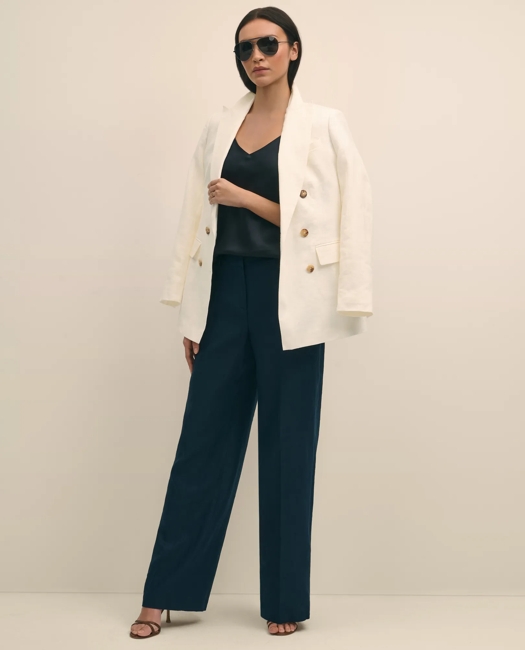 Linen Wide Leg Trousers