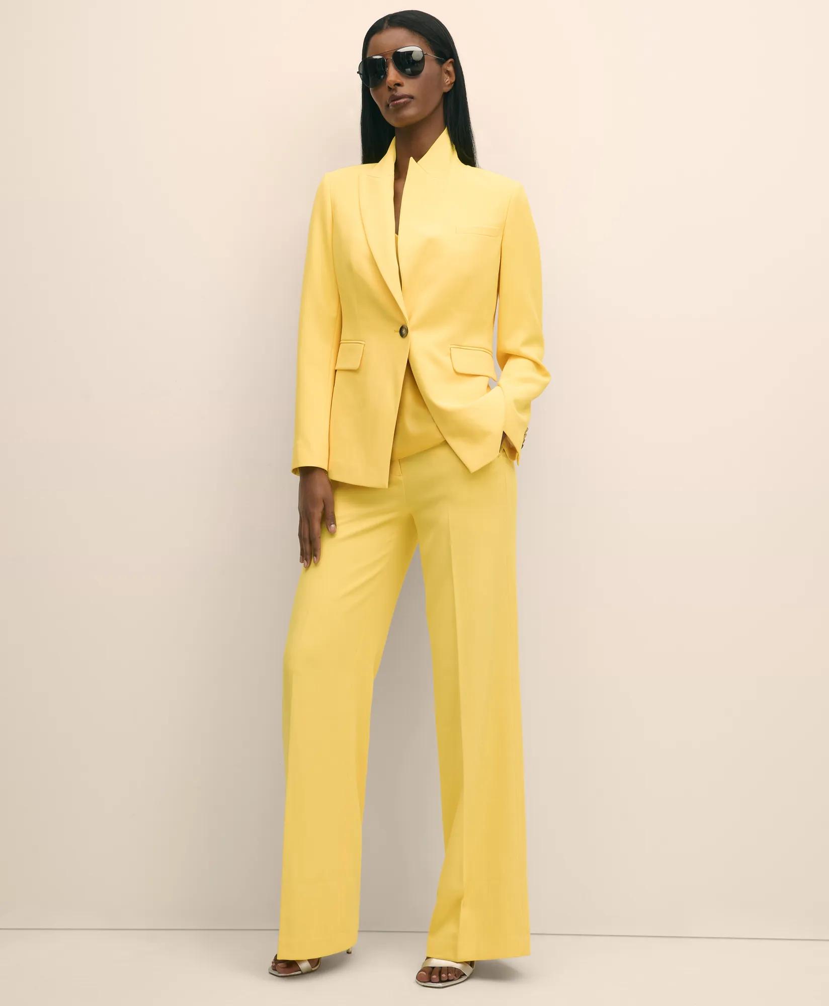 Fine Twill Wide-Leg Trousers