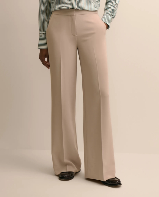 Fine Crepe Wide-Leg Pant
