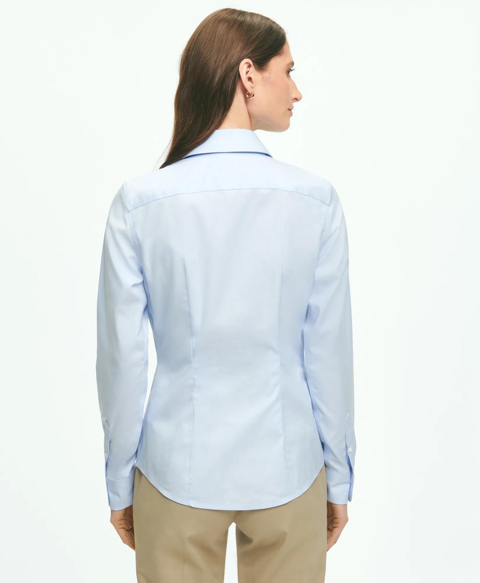 Fitted Non-Iron Stretch Supima Cotton Dress Shirt