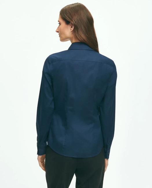 Fitted Non-Iron Stretch Supima Cotton Dress Shirt
