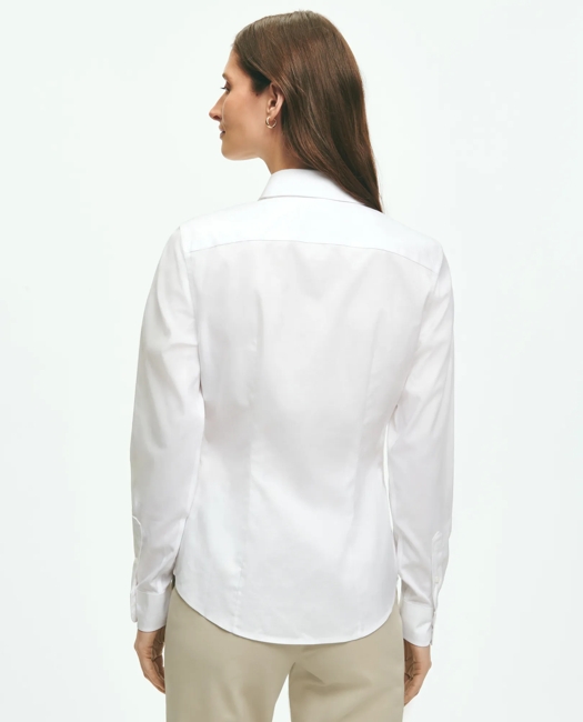 Fitted Non-Iron Stretch Supima Cotton Dress Shirt