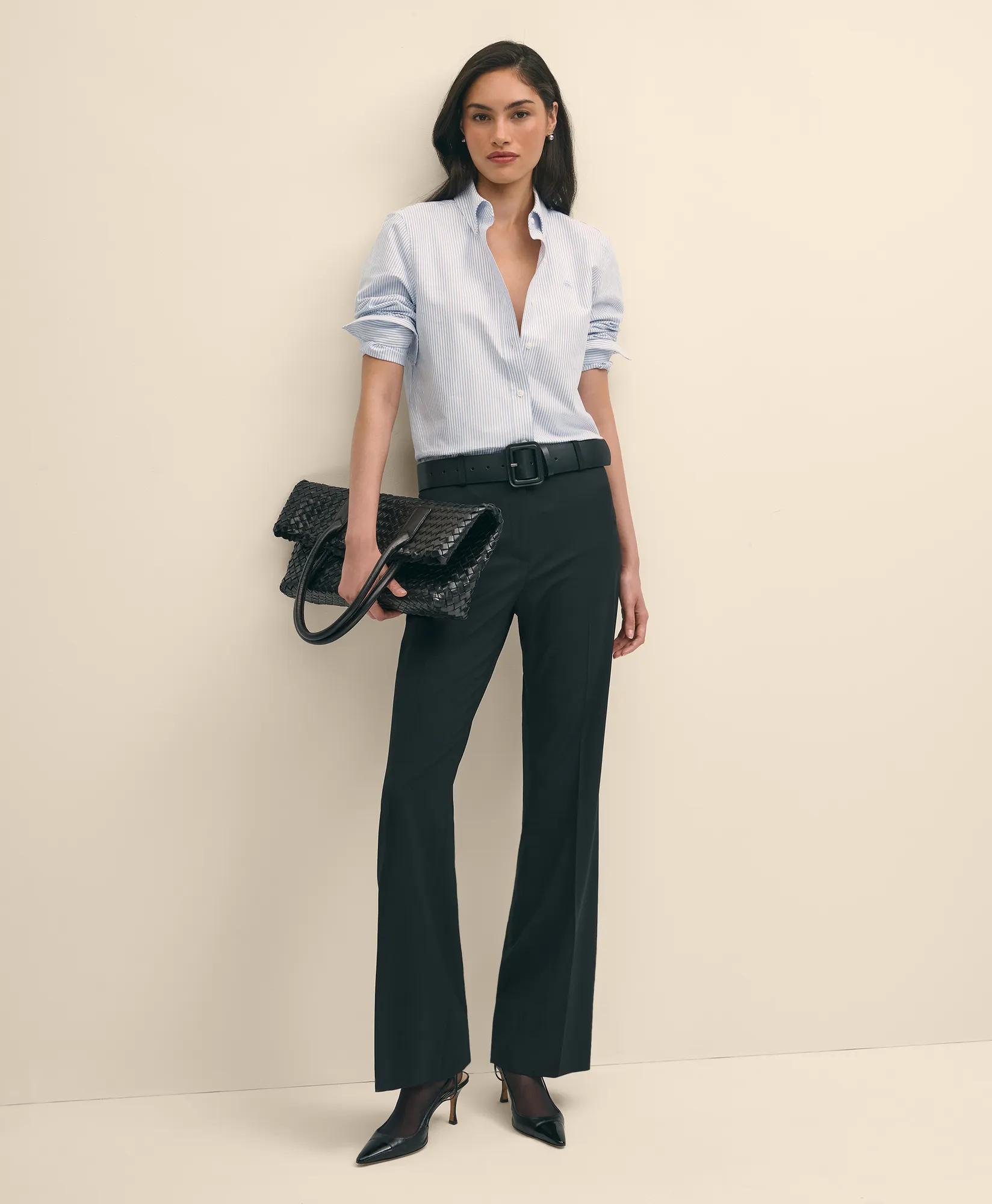 Classic-Fit Cotton Oxford Stripe Shirt