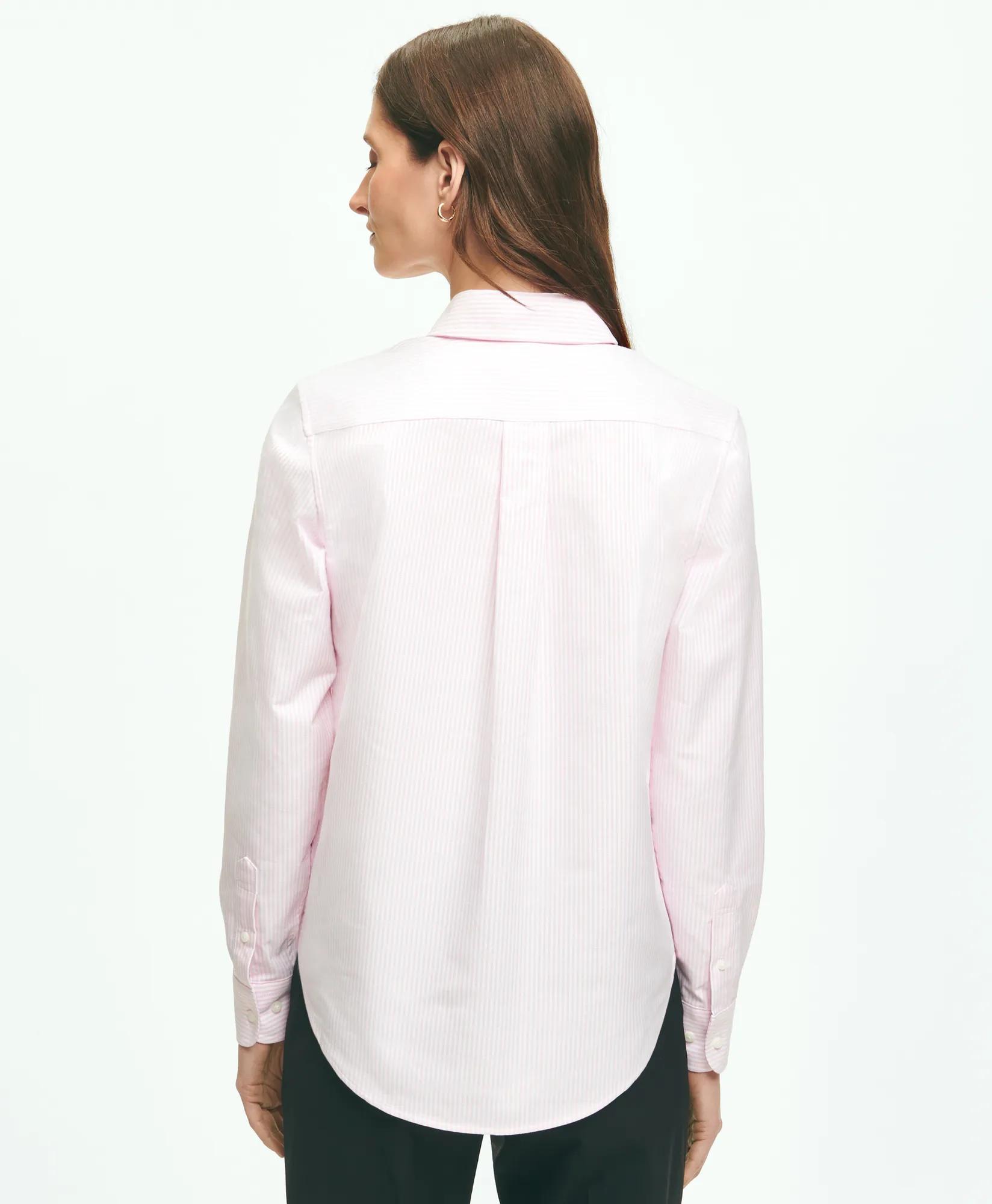 Classic-Fit Cotton Oxford Stripe Shirt