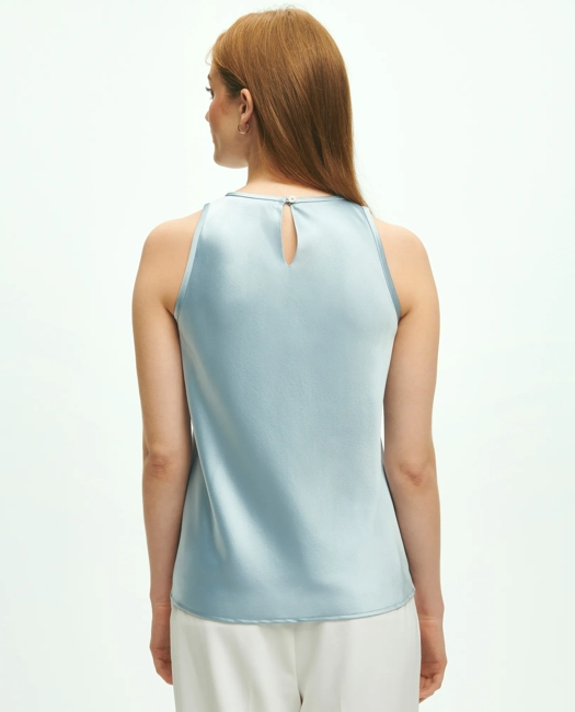 Cutaway Blouse in Stretch Silk