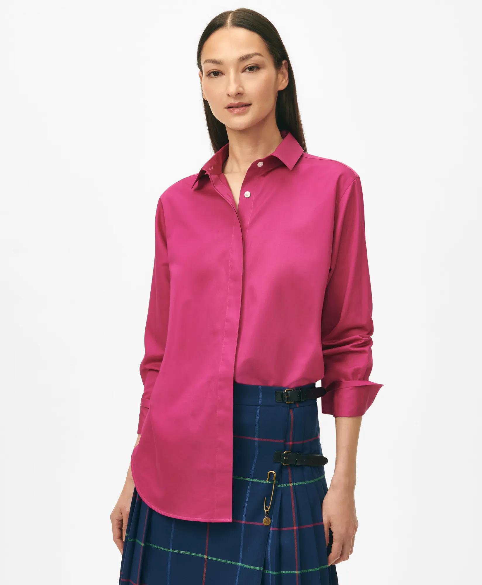 Relaxed Shirt in Supima Cotton Sateen