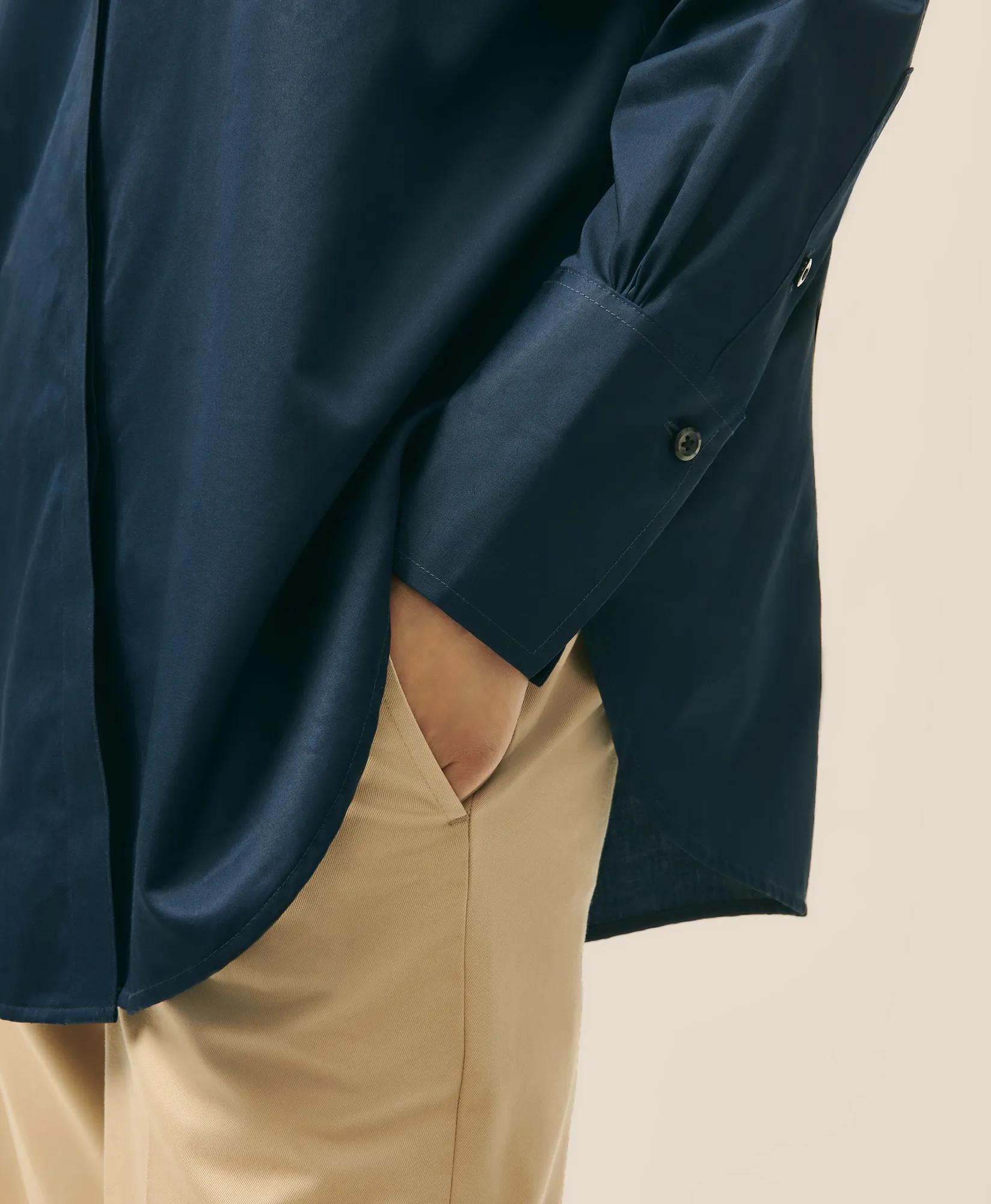Relaxed Shirt in Supima Cotton Sateen