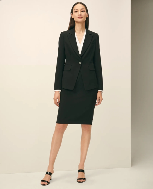 Concealed-Placket Blouse in Crepe