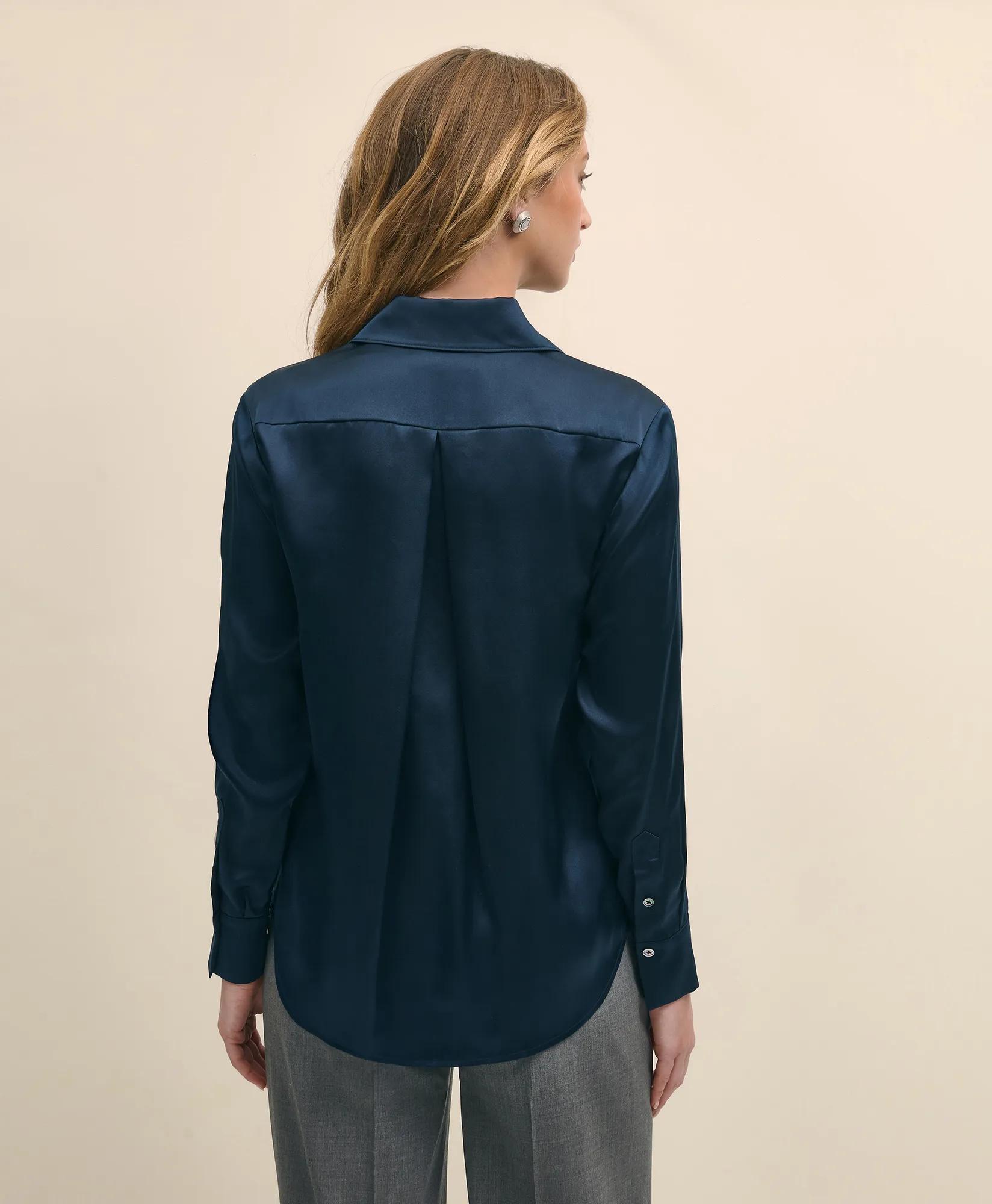 Relaxed Utility Blouse in Washable Silk