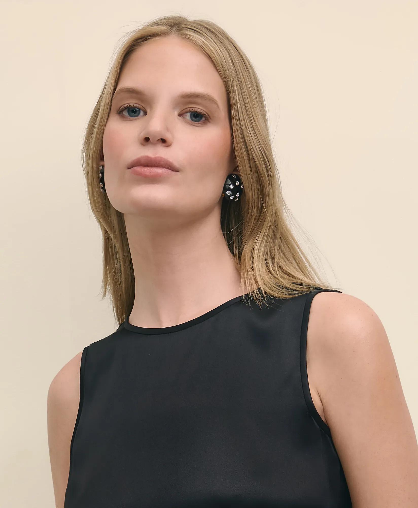 Sleeveless Shell in Washable Silk