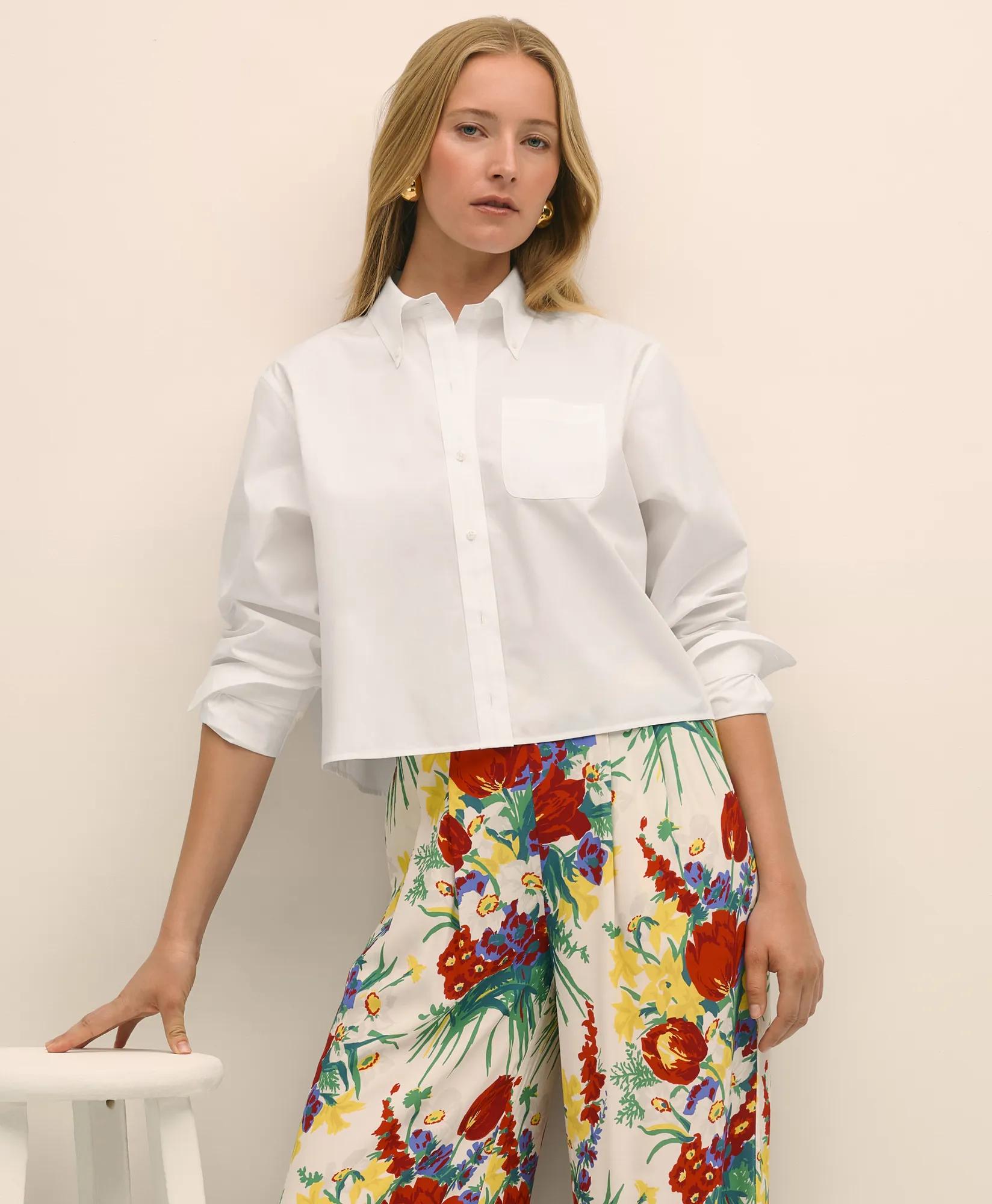 The Cropped Button-Down Shirt