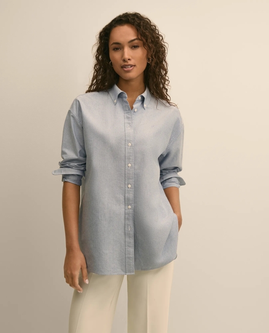 Oversized Cotton Oxford Shirt