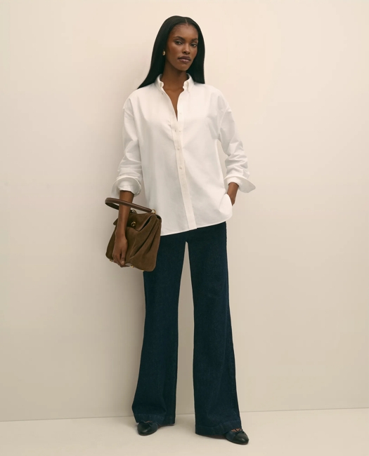 Oversized Cotton Oxford Shirt