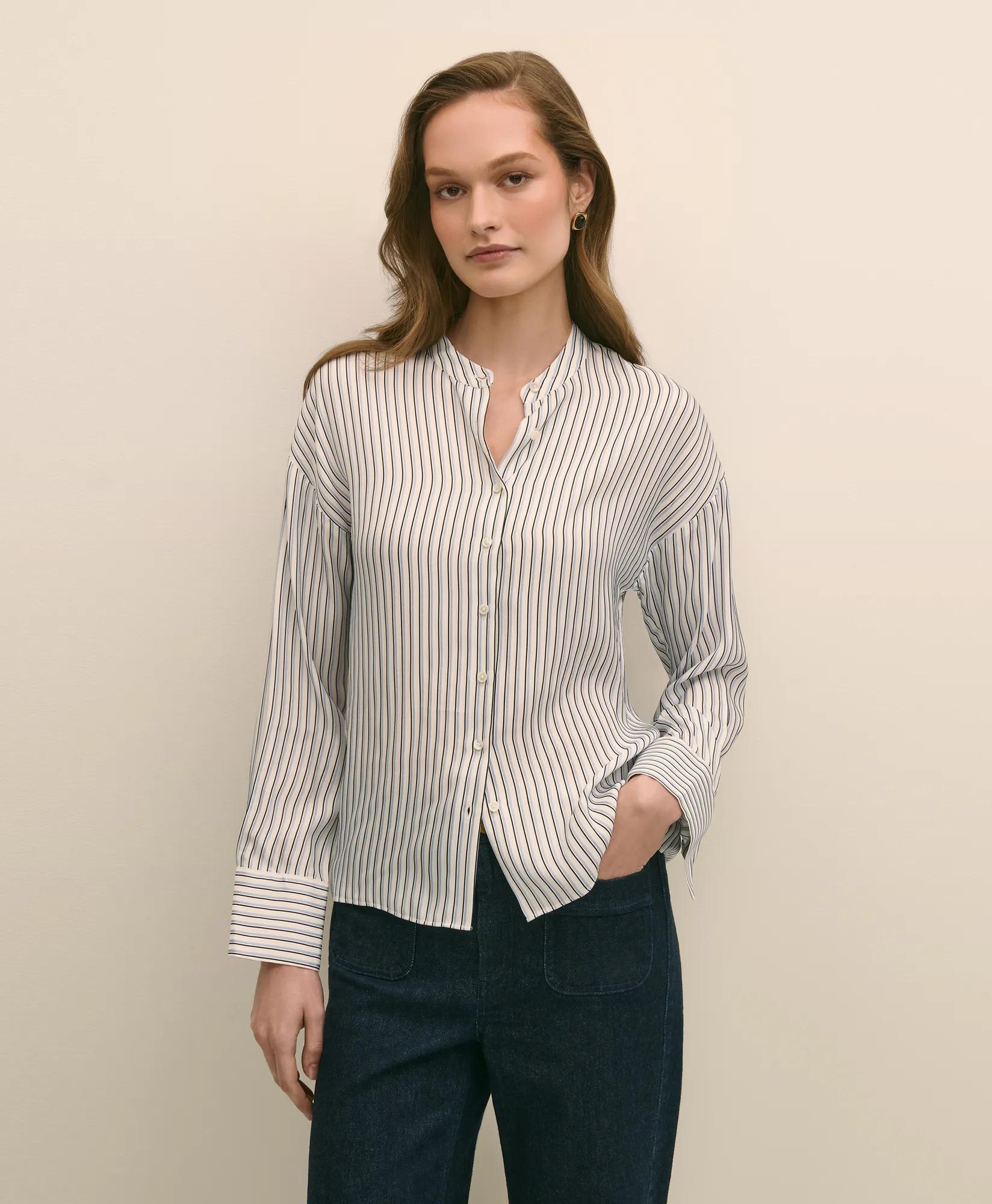 Drapey Thin Stripe Shirt