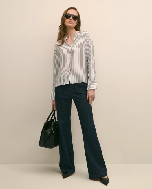 Drapey Thin Stripe Shirt