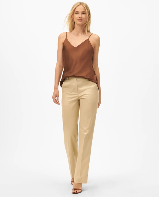 V-Neck Cami in Washable Silk Charmeuse
