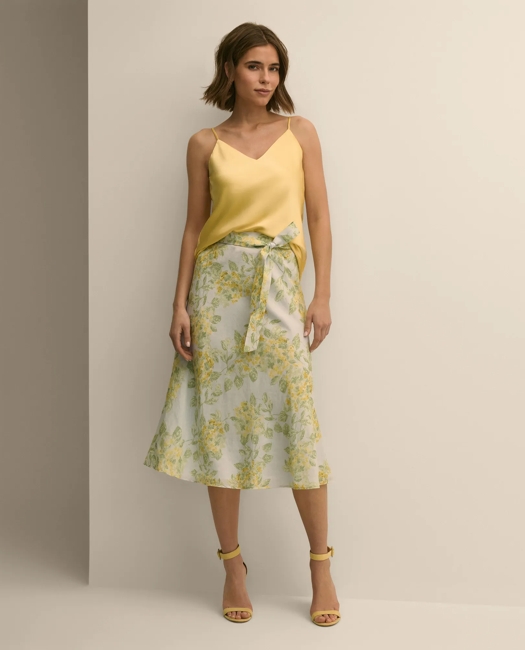 V-Neck Cami in Washable Silk Charmeuse