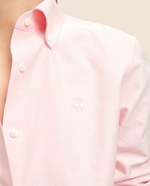 Classic Fit Cotton Oxford Shirt - Pink