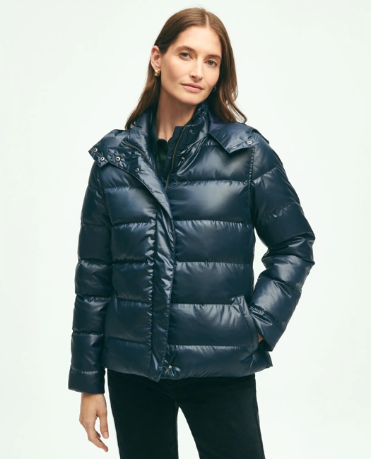 Down Hooded Puffer Coat