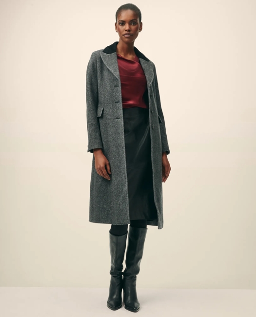 Chesterfield Coat in Wool Blend