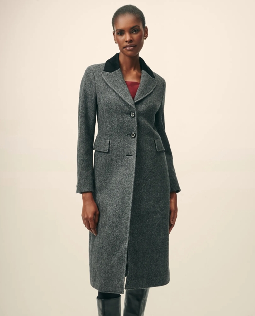 Chesterfield Coat in Wool Blend