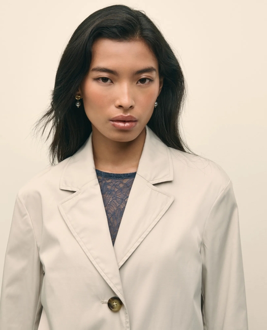 Water-Resistant Taffeta Coat