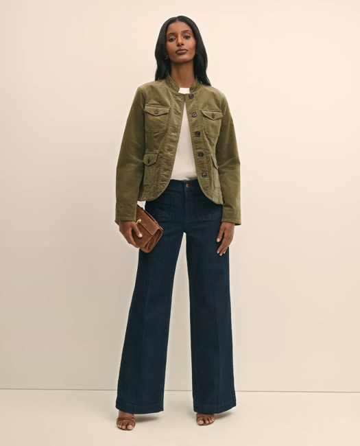 Cotton Blend Corduroy Jacket