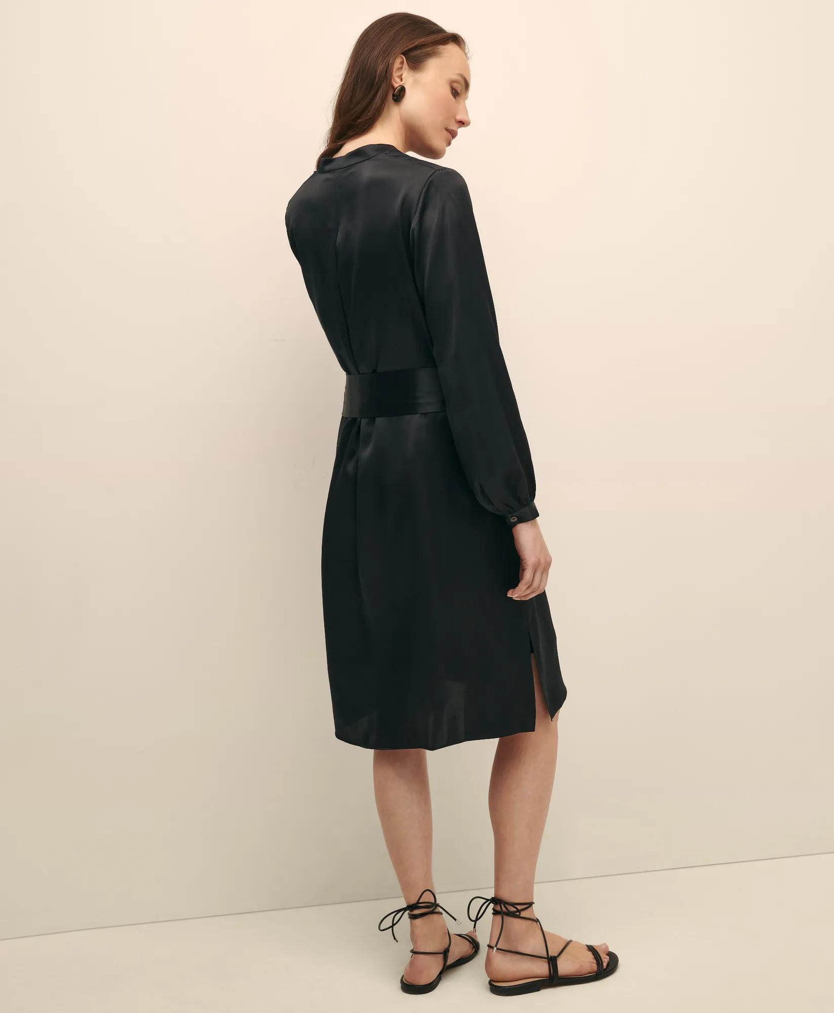 Silk Charmeuse Shift Dress