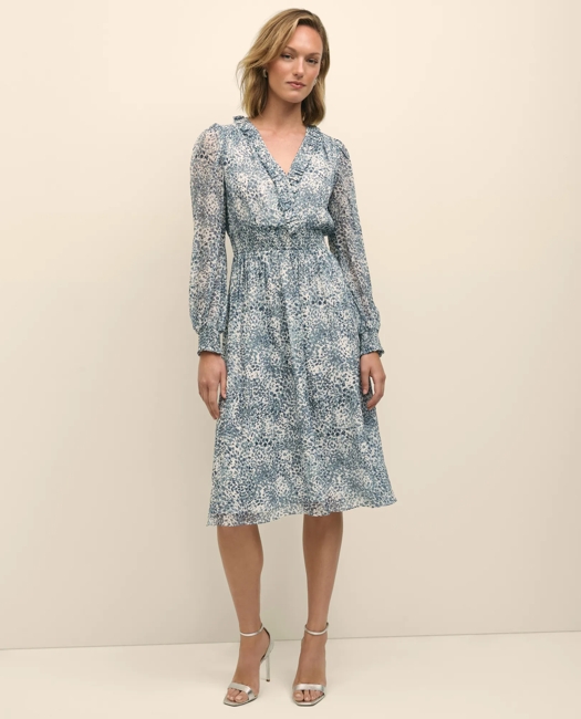 Chiffon Abstract Print Dress