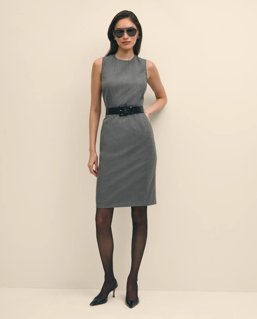 The Essentials Stretch Wool Sheath Dress