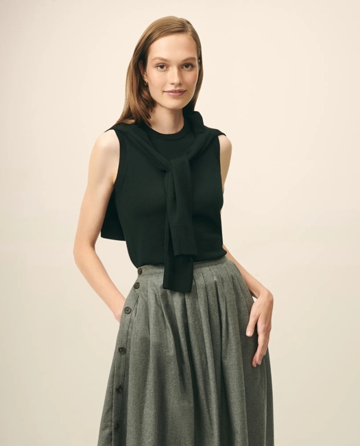 Extra-Fine Twinset Shell in Merino Wool Sweater
