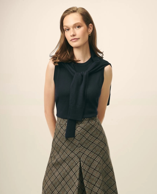Extra-Fine Twinset Shell in Merino Wool Sweater