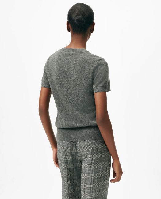 Short-Sleeve Shell Sweater in Cashmere