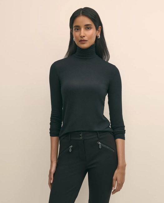 Lightweight Modal Cashmere Turtleneck Sweater
