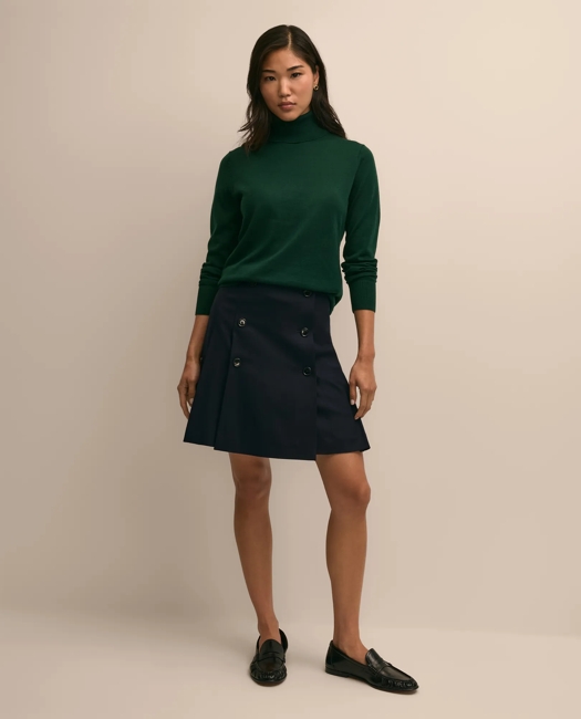 Ultimate Merino Wool Turtleneck Sweater - Hunter Green