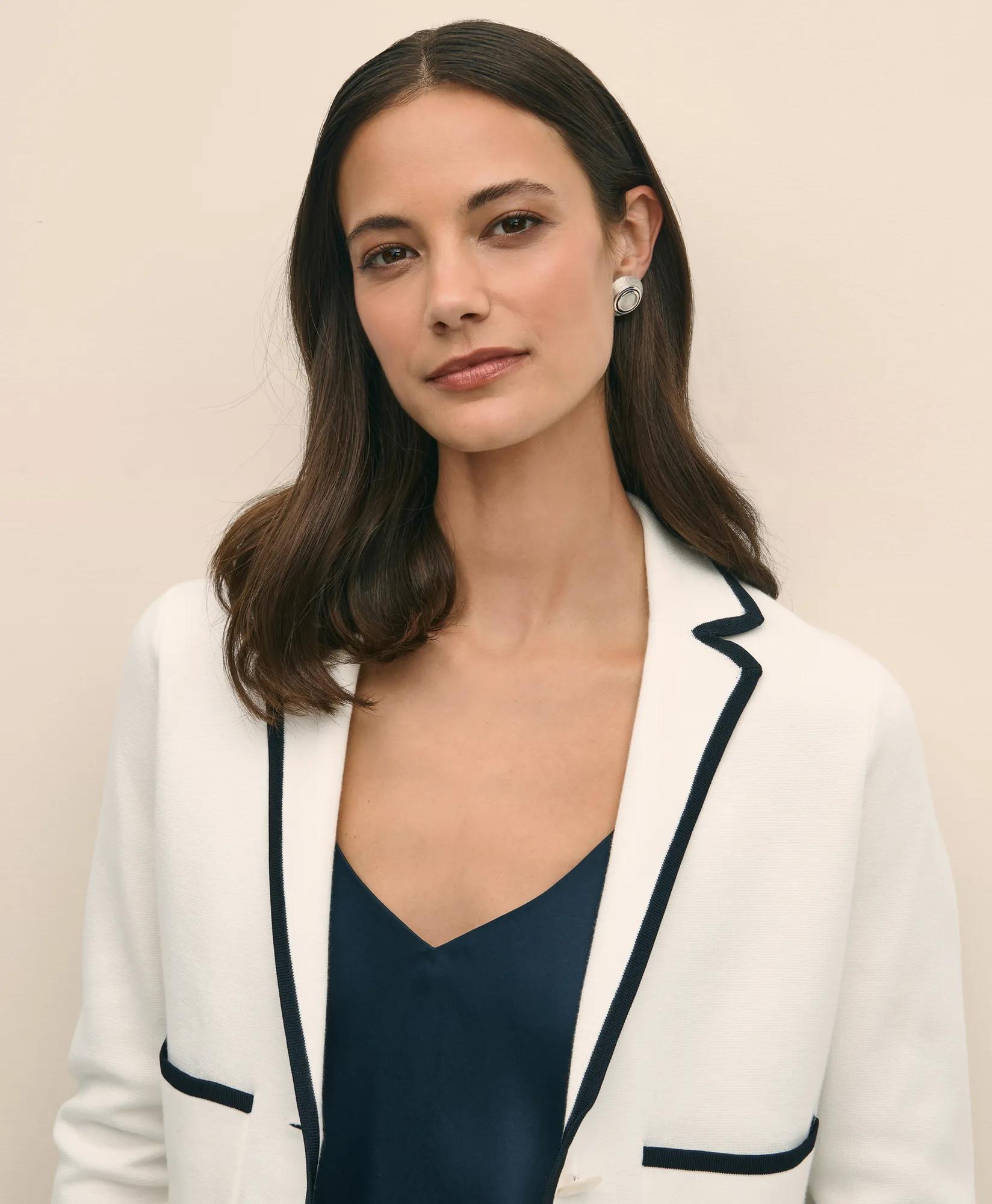 Supima Cotton Sweater Blazer